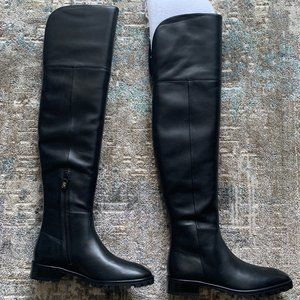 Stuart Weitzman Over the Knee Boots, black leather
